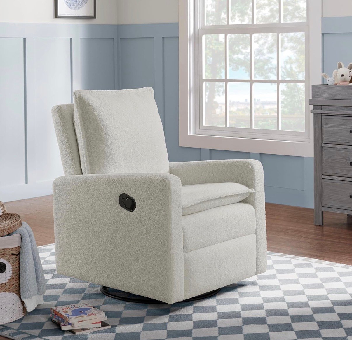 Boucle nursing rocking chair / glider