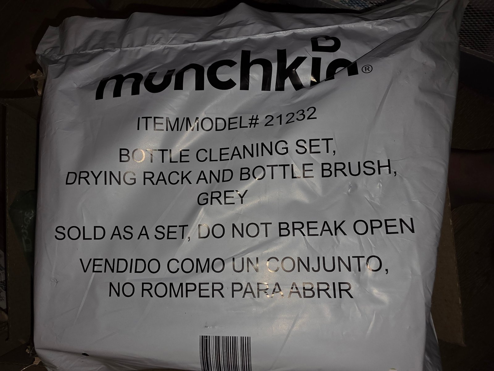 Munchkin Bottle Cleaning Set with Drying Rack and Bottle Brush