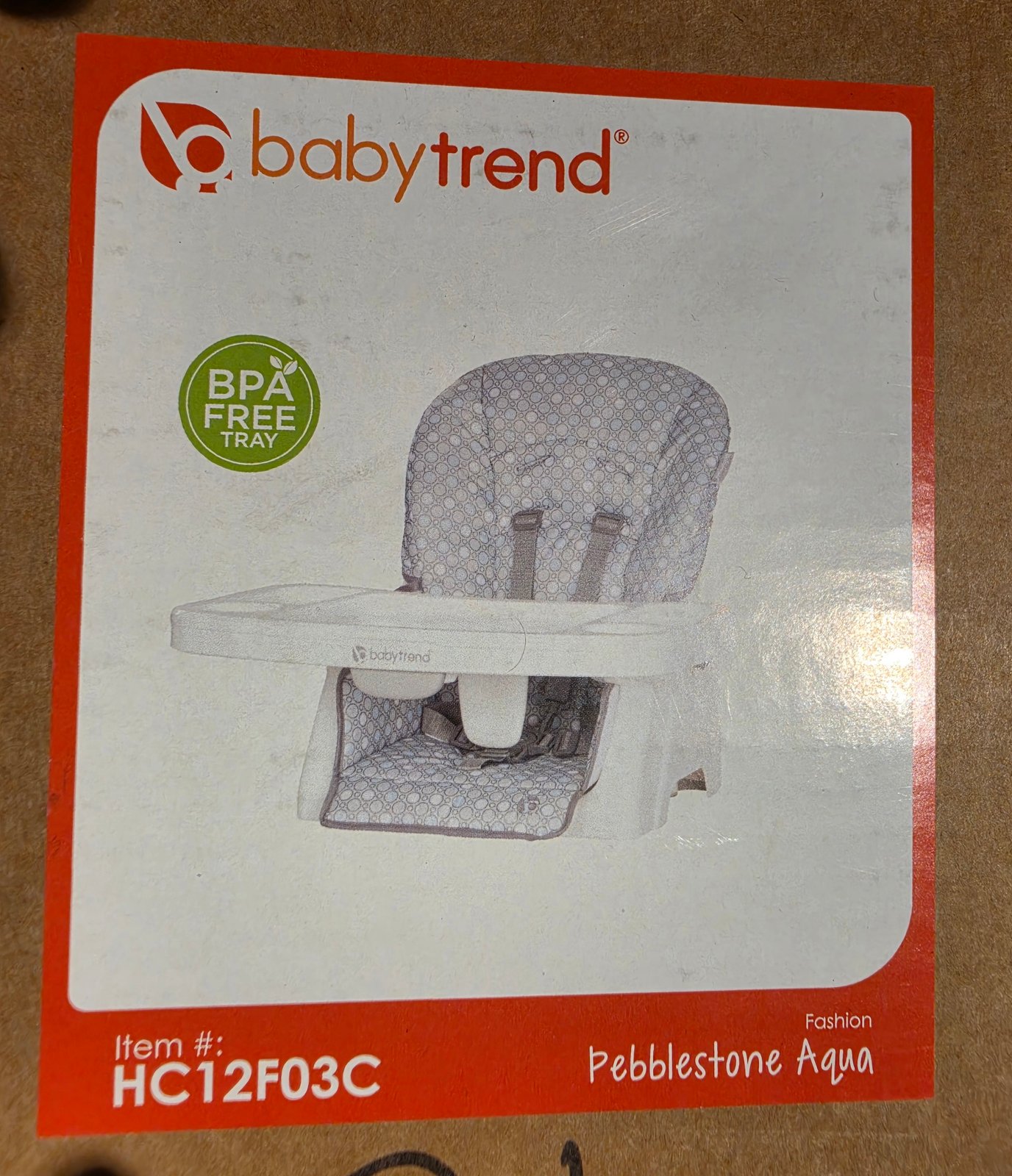 Baby Trend Portable High Chair - Pebblestone Aqua