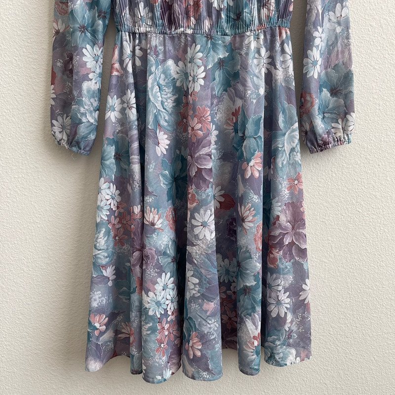 Floral Print Long Sleeve Dress
